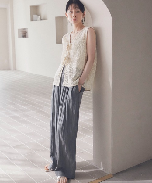 「DOUX ARCHIVES」 ベスト FREE アイボリー レディース_画像6