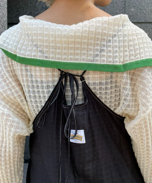 「HELLO.SANFRANCISCO」 キャミソールワンピース FREE グリーン レディース_画像9