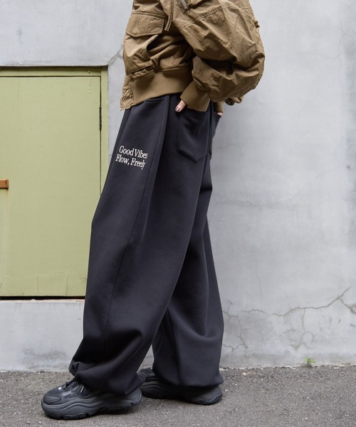 PBLIM ワイドパンツ スウェットパンツ ジャージ 「UNISEX/セットアップ