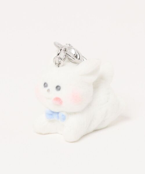 TONE（トネ） キーホルダー 「charme by pimo 」白 犬 ホワイト