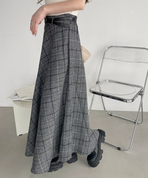「Ada.」 フレアスカート S グレー レディース_画像2
