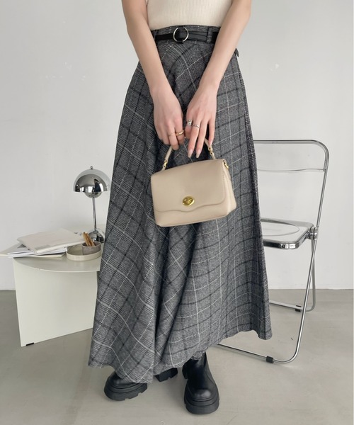 「Ada.」 フレアスカート S グレー レディース_画像5