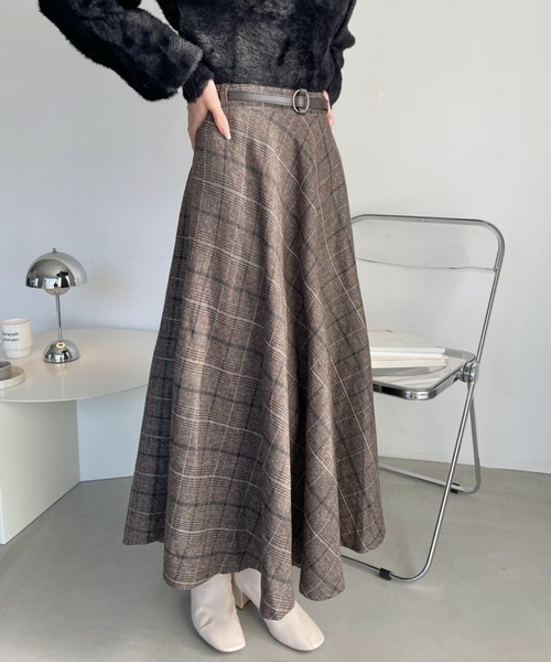 「Ada.」 フレアスカート S グレー レディース_画像7