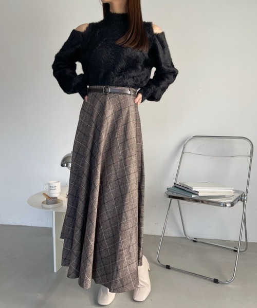 「Ada.」 フレアスカート S グレー レディース_画像9