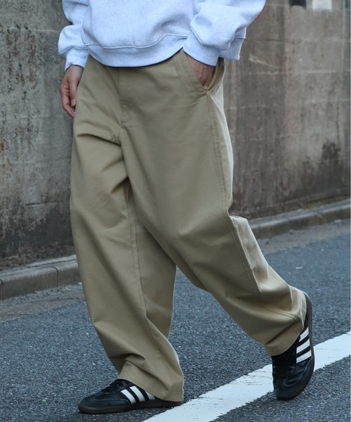 Hanes（ヘインズ） ワイドパンツ チノパン 「HANES/ヘインズ」ワイド