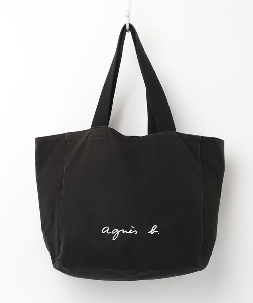 agnès b アニエスベー レザー ハンドバッグ トート A4 掛け 黒 agnes b.（アニエスベー） トートバッグ FREE ブラック レディース