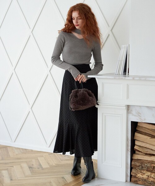 「DEICY」 長袖ニット FREE ブラック レディース_画像2