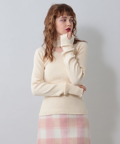 「DEICY」 長袖ニット FREE ブラック レディース_画像7