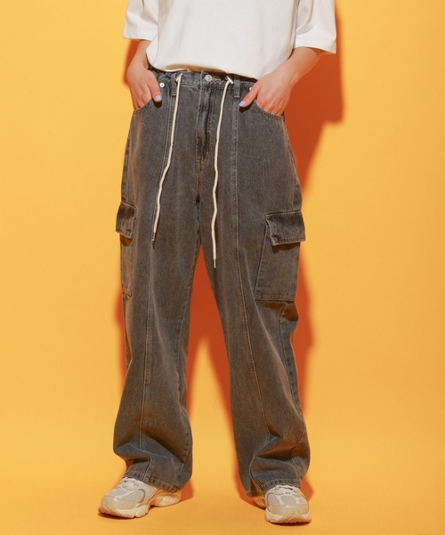 「PBLIM」 デニムパンツ LARGE ブルー レディース_画像2