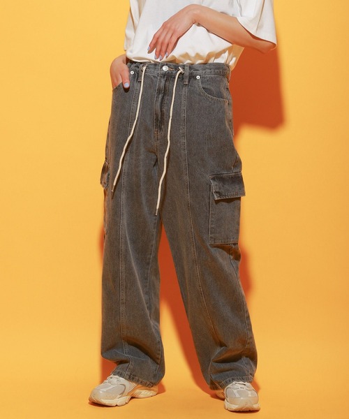 「PBLIM」 デニムパンツ LARGE ブルー レディース_画像3