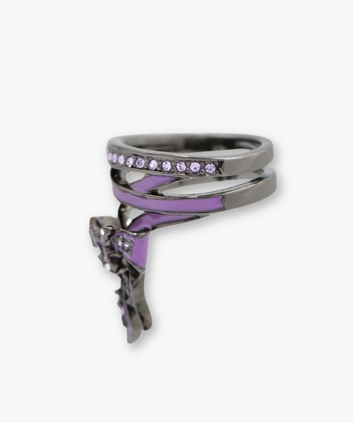 ANNA SUI 紫色のリング ANNA SUI（アナスイ） 指輪 リング リボンモチーフ リング レディース