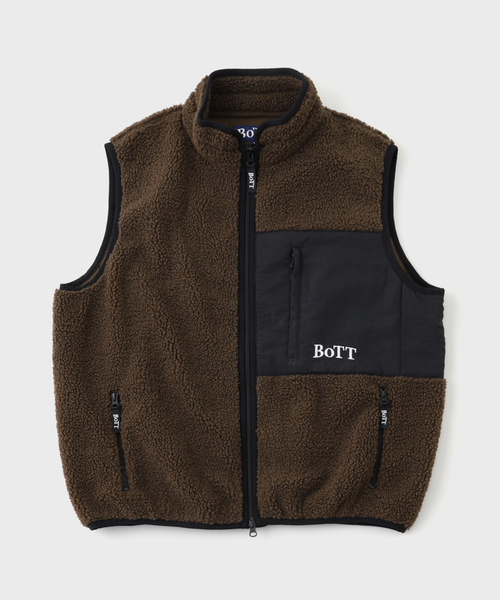 BoTT（ボット） ブルゾン アウター Fleece Zip Up Vest メンズ