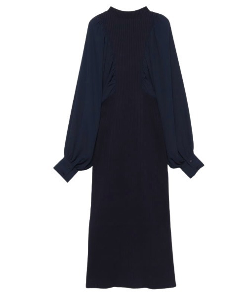 anuans（アニュアンス） ドッキングワンピース FREE ブラック