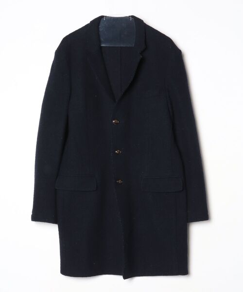 美品❗️トミーヒルフィガー チェック柄 チェスターコート ネイビー ライナー付き 美品❗️トミーヒルフィガー チェック柄 チェスターコート ネイビー