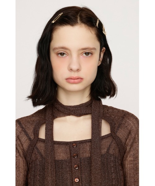 SLY（スライ） ニット セーター TIE RIBBON KNIT TOPS タイリボン