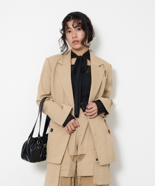SLY（スライ） ニット セーター TIE RIBBON KNIT TOPS タイリボン