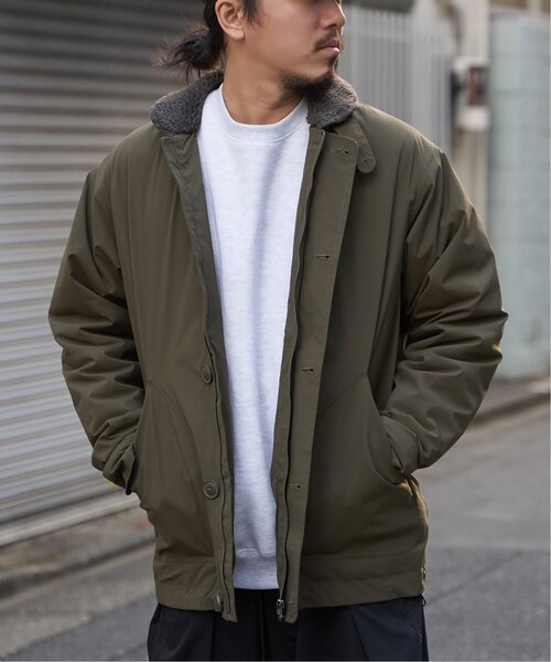 VENCE EXCHANGE ミリタリージャケット モッズコート 襟ボアN-1デッキ