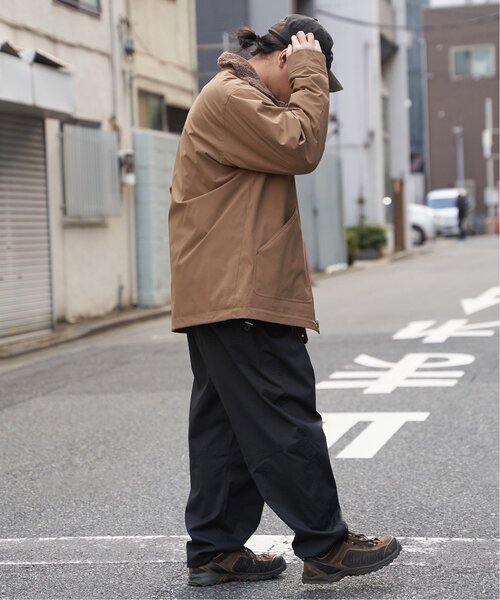 ワングラム取扱 Motive エスニック風 コート Lサイズ ベージュ ペイント 日本製 モーティブ アジアン ジャケット 札幌市 中央区 南12条 MTD 防水 防風 透湿 マルチポケットワークフーデッドジャケット