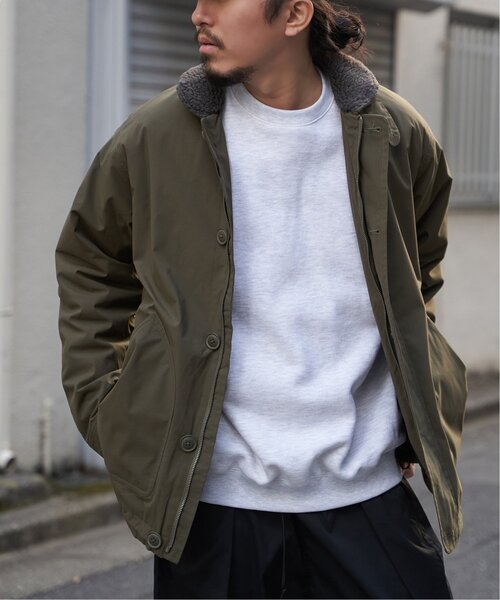 VENCE EXCHANGE ミリタリージャケット モッズコート 襟ボアN-1デッキ