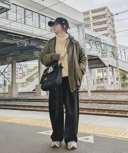 VENCE EXCHANGE ミリタリージャケット モッズコート 襟ボアN-1デッキ