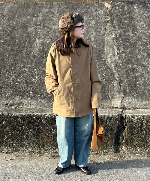 VENCE EXCHANGE ミリタリージャケット モッズコート 襟ボアN-1デッキ