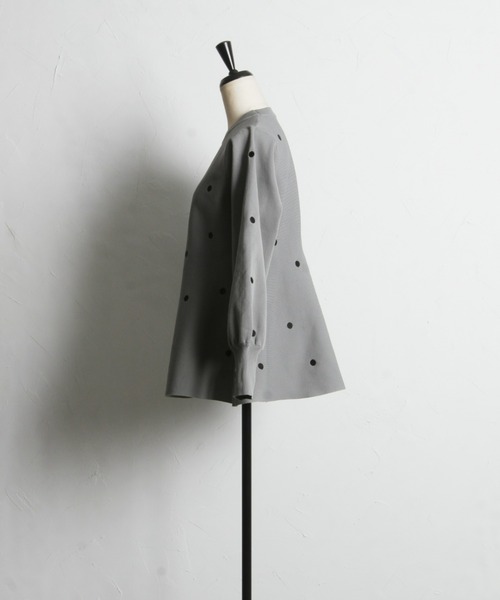 「&. NOSTALGIA」 長袖ニット FREE グレー レディース_画像4