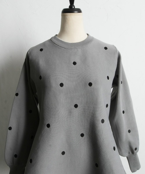 「&. NOSTALGIA」 長袖ニット FREE グレー レディース_画像6