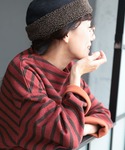 tシャツ 焼き林檎のボーダープルオーバー レディースの詳細画像4