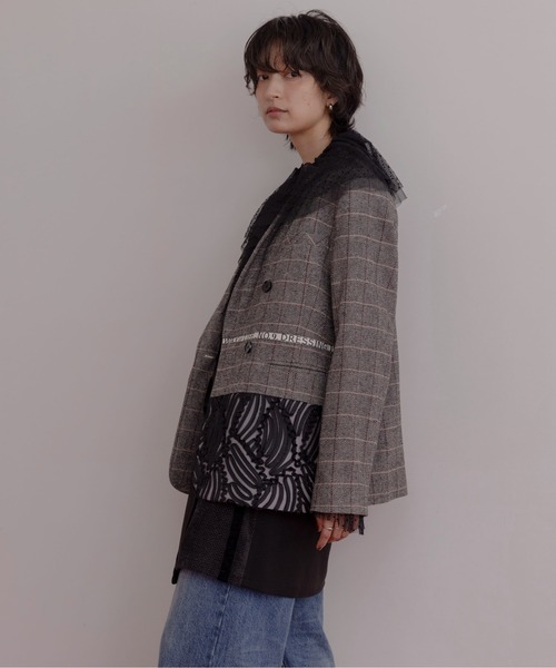 「Eimee Law」 テーラードジャケット FREE グレー レディース_画像2