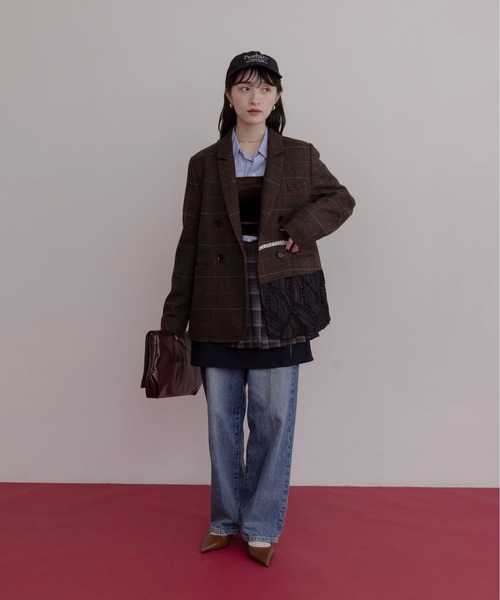 「Eimee Law」 テーラードジャケット FREE グレー レディース_画像9