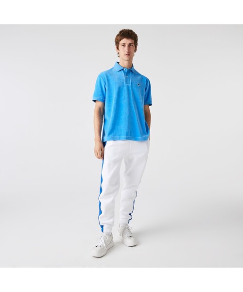 「LACOSTE」 半袖ポロシャツ 3 ブルー メンズ_画像2
