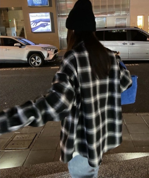 「MASHIRO」 長袖シャツ FREE ブラック レディース_画像5
