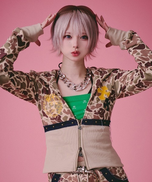 GALFY GALFY がルフィー 【美品】 タイダイ柄 フード付き 大型犬 XL