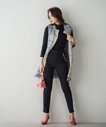 「Viaggio Blu」 スキニーパンツ SS ネイビー レディースの画像2