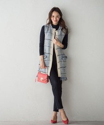 「Viaggio Blu」 スキニーパンツ SS ネイビー レディースの画像3