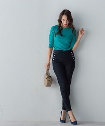 「Viaggio Blu」 スキニーパンツ SS ネイビー レディースの画像5