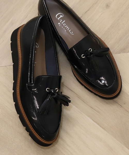 「artemis by DIANA」 シューズ 24.5cm クリアブラック レディース_画像6