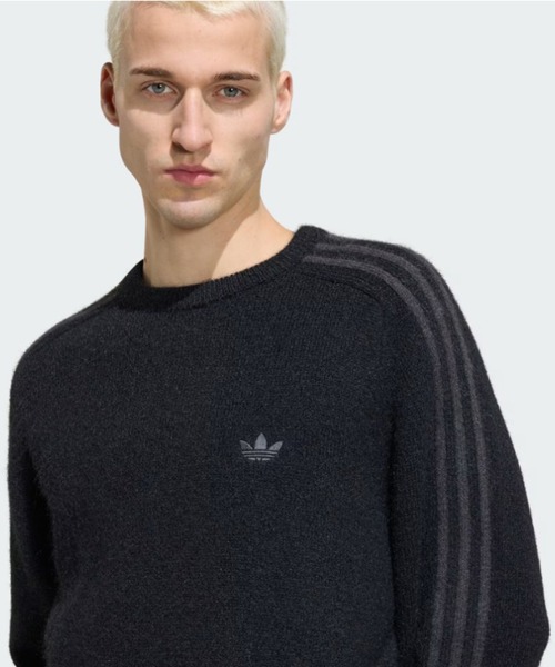 adidas（アディダス） ニット セーター 「adidas」3 STRIPES FLUFFY