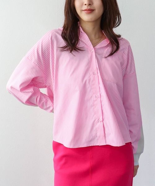 ブラウス シャツ バックヨークテープブラウス レディース | Three Four Time | 03