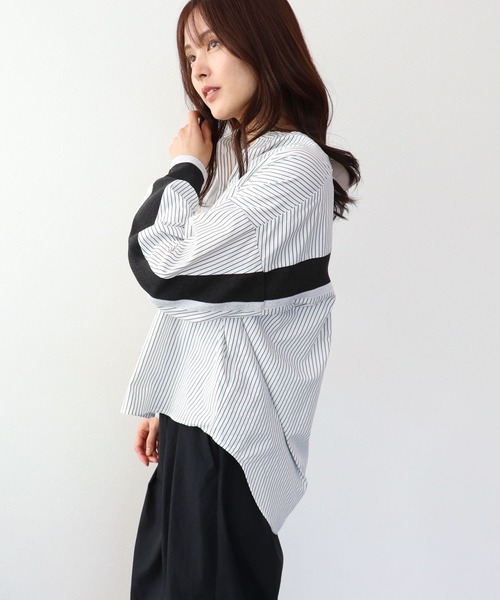 ブラウス シャツ バックヨークテープブラウス レディース | Three Four Time | 04