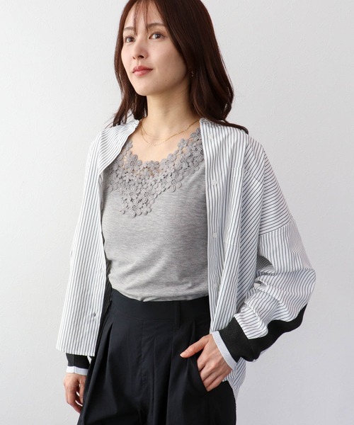 ブラウス シャツ バックヨークテープブラウス レディース | Three Four Time | 06