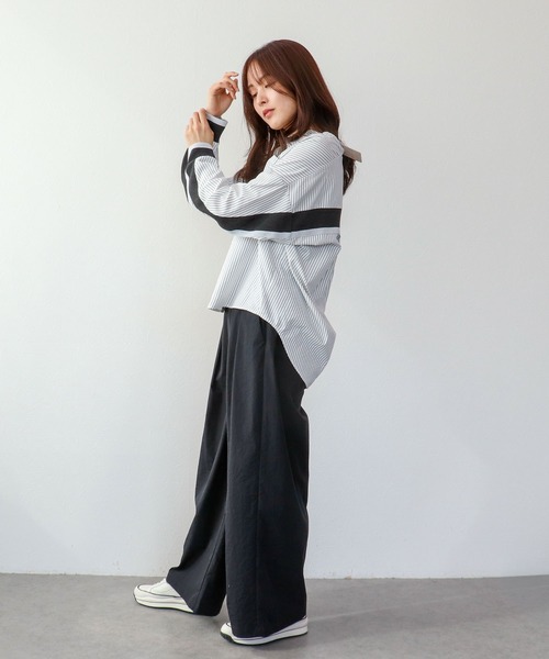 ブラウス シャツ バックヨークテープブラウス レディース | Three Four Time | 08