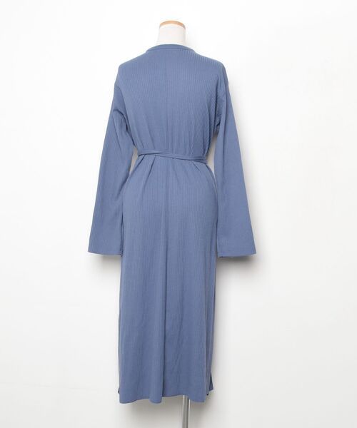 「Mila Owen」 長袖ワンピース 0 ブルー レディース_画像2