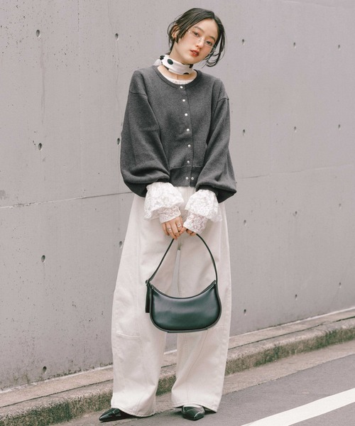 RAGEBLUE（レイジブルー） カーディガン 「Bloomy Yarn Knit」コットン