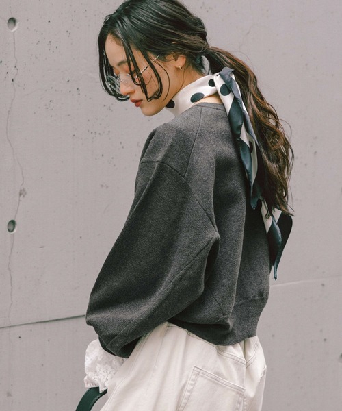 RAGEBLUE（レイジブルー） カーディガン 「Bloomy Yarn Knit」コットン