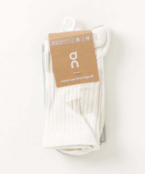 On（オン） 靴下 Liquid Logo Sock High 2P メンズ レディース