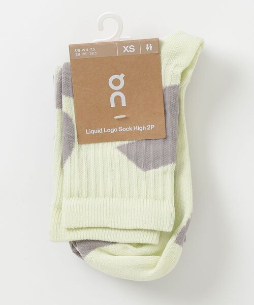 On（オン） 靴下 Liquid Logo Sock High 2P メンズ レディース