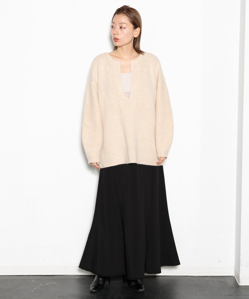 「AMERICAN RAG CIE」 長袖ニット FREE グレー レディース_画像3