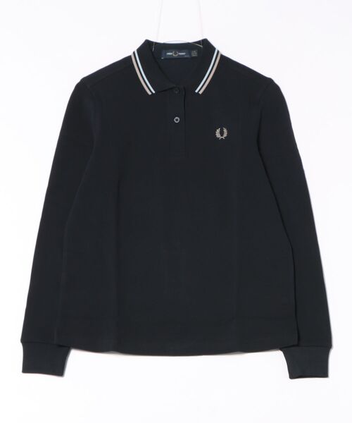 FRED PERRY（フレッドペリー） 長袖ポロシャツ 10 ネイビー レディース