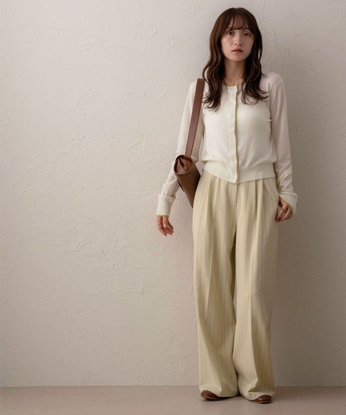 「NOAHL」 ニットカーディガン FREE ベージュ レディース_画像4